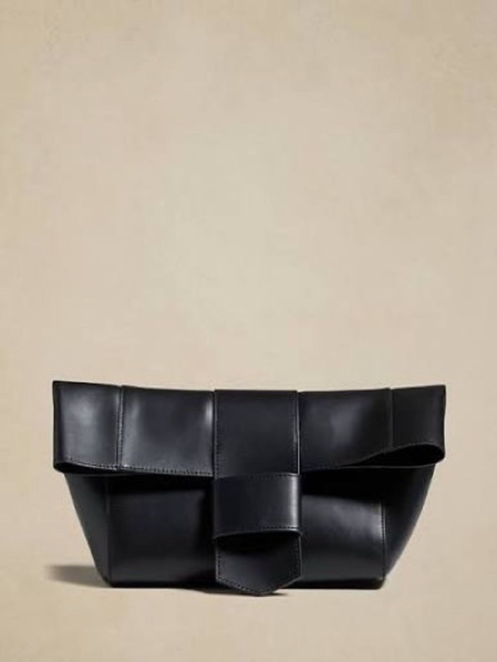 NWT Banana Republic Leather Tab Oversized Clutch